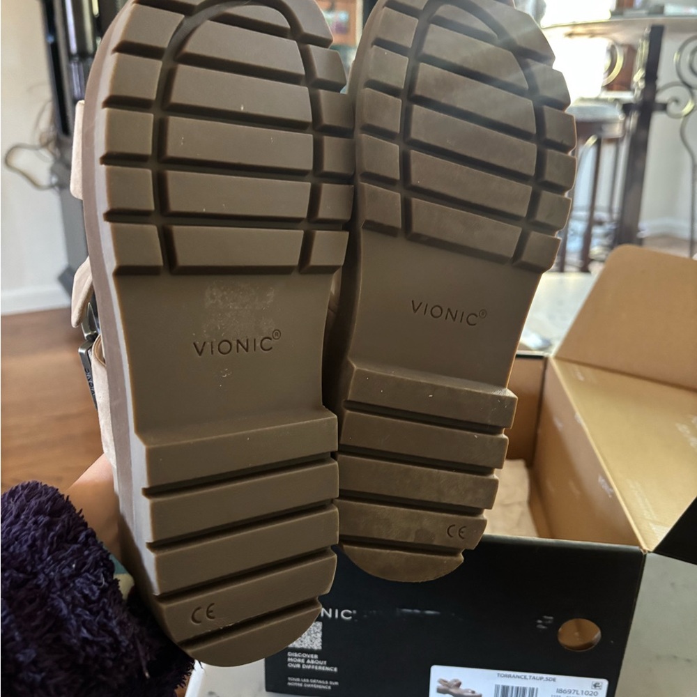 Vionic Taupe Sandals - Picture 2 of 3